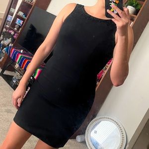 Vintage Beaded Black Dress